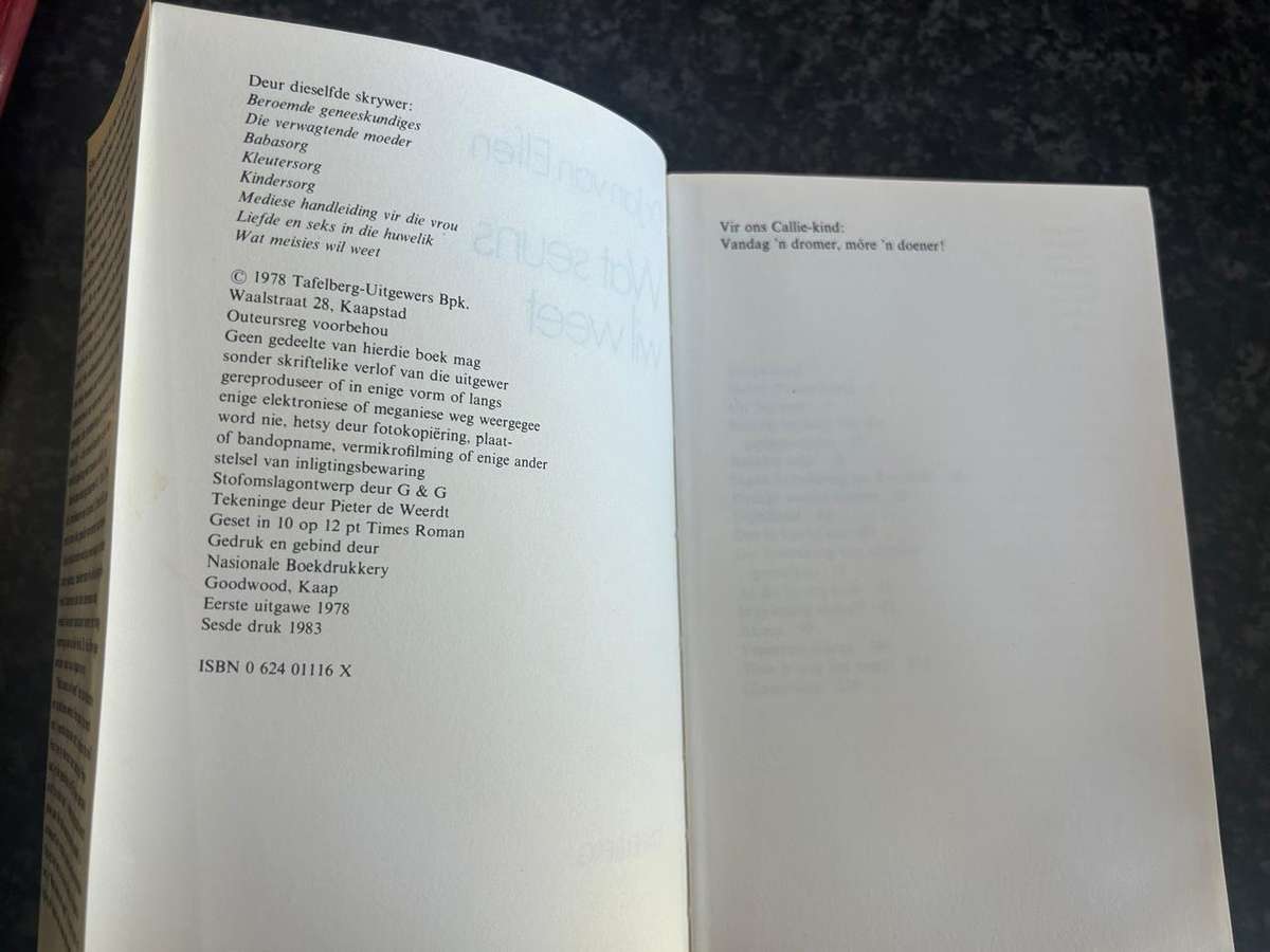 Wat Seuns Wil Weet- Dr Jan van Elfen