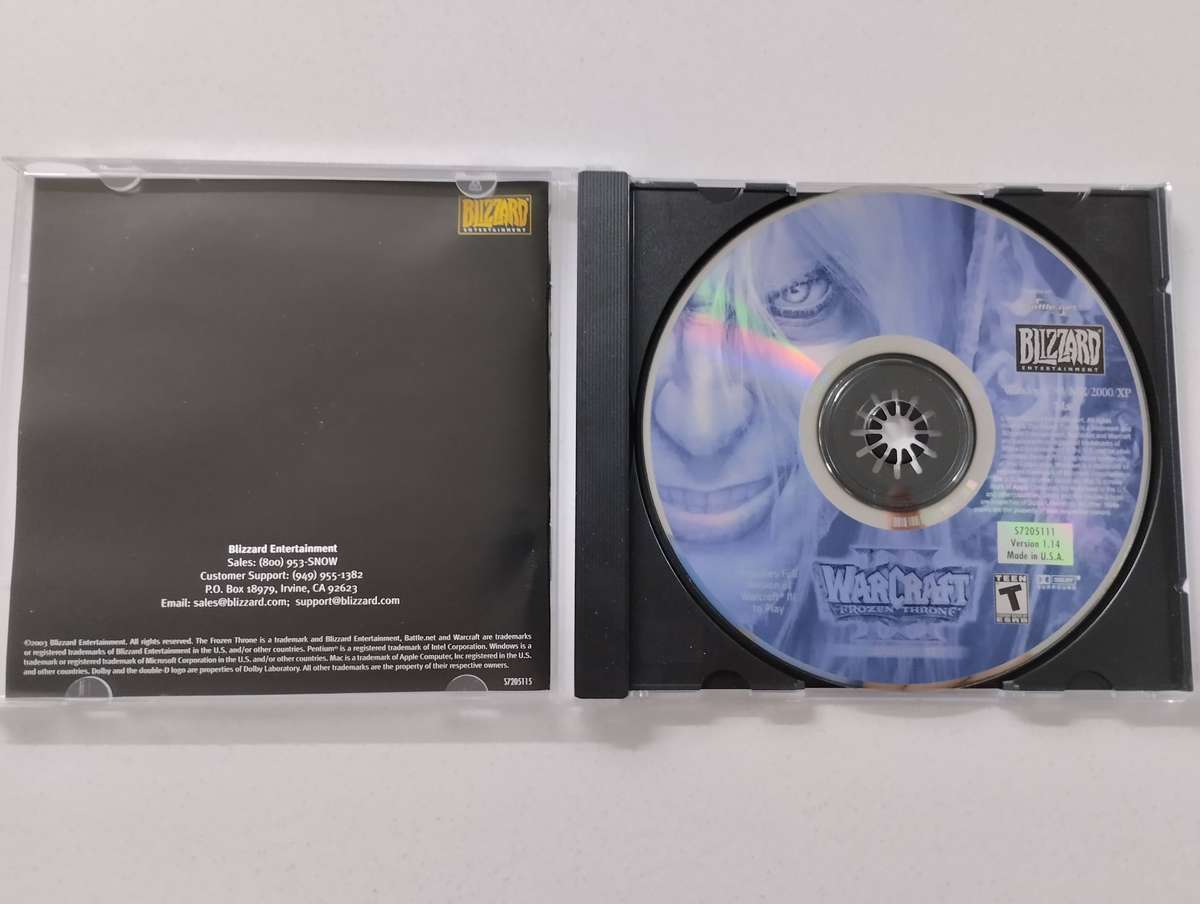 Warcraft III & The Frozen Throne Expansion Big Box PC CD-ROM Game Windows 2003
