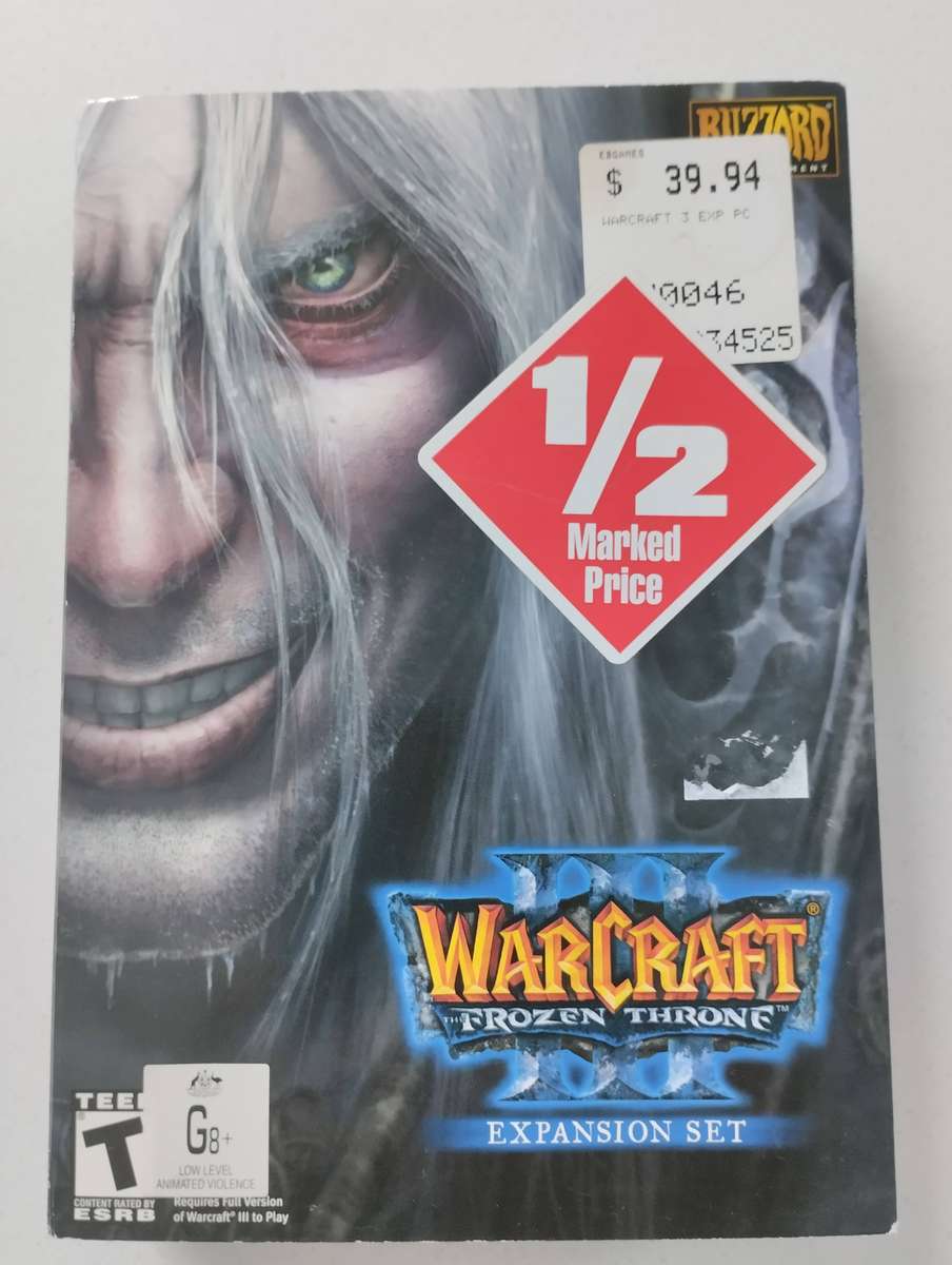 Warcraft III & The Frozen Throne Expansion Big Box PC CD-ROM Game Windows 2003