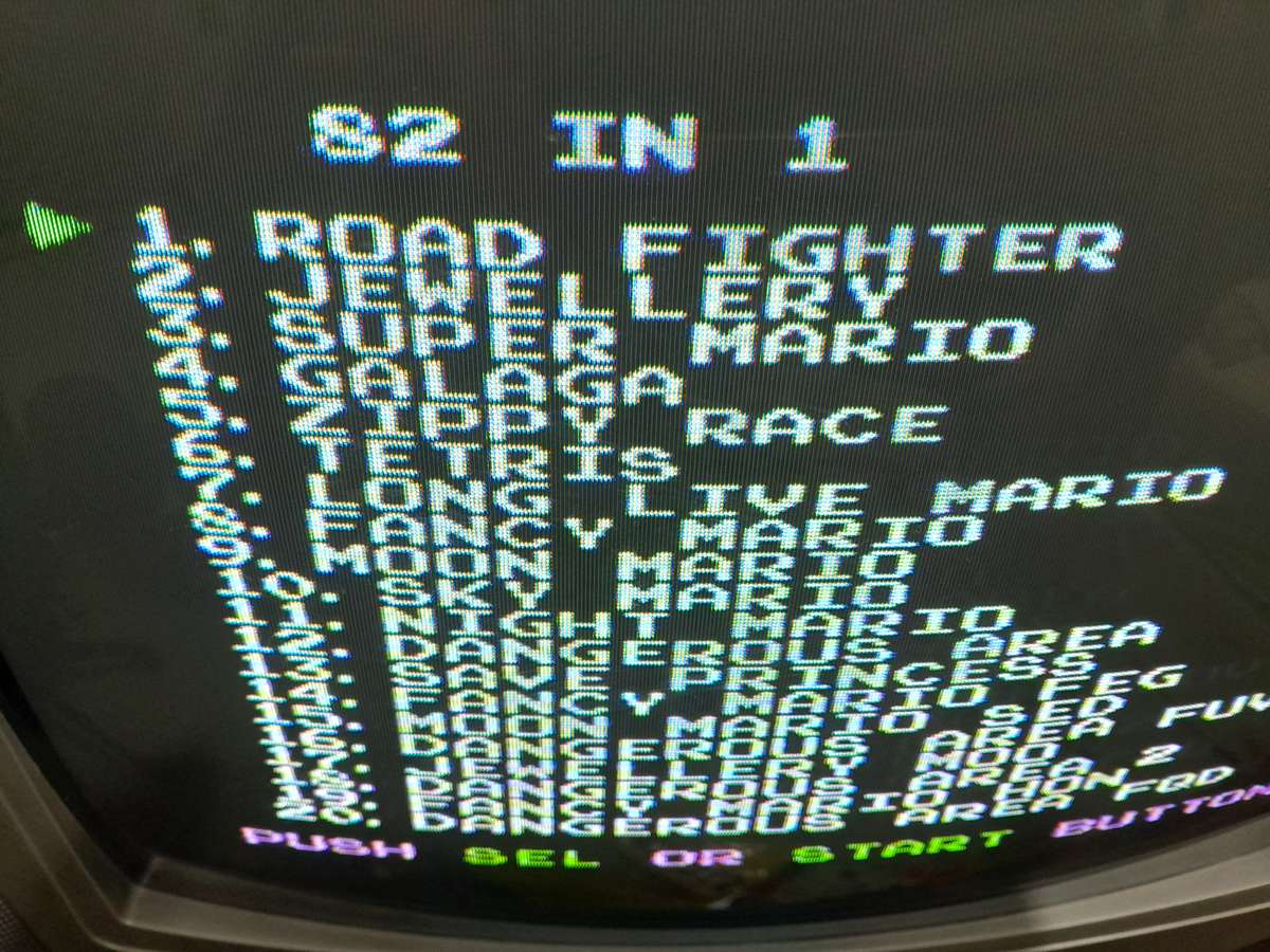 8-Bit/8 Bit TV Game Cartridge (13) - 6 Games in 1