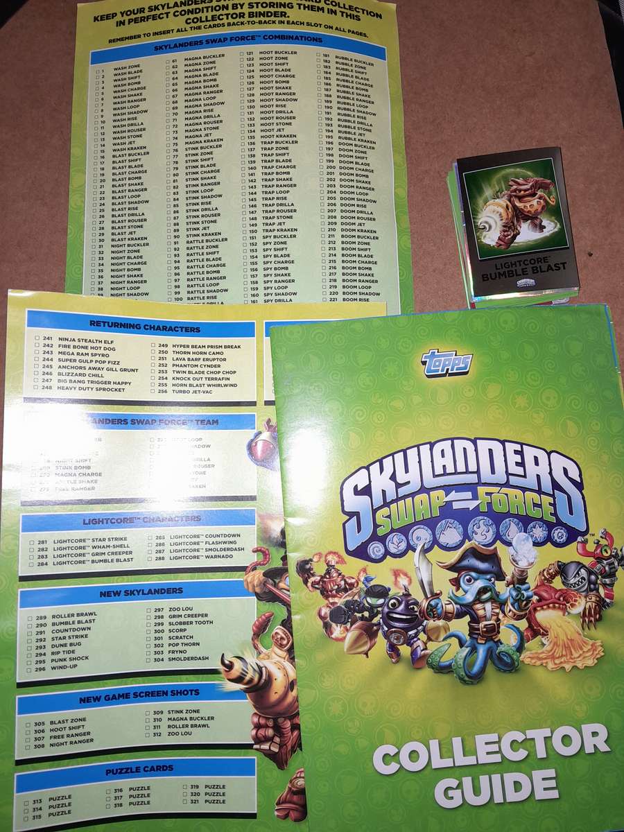 Skylander Card Lot and Collectors' Guide