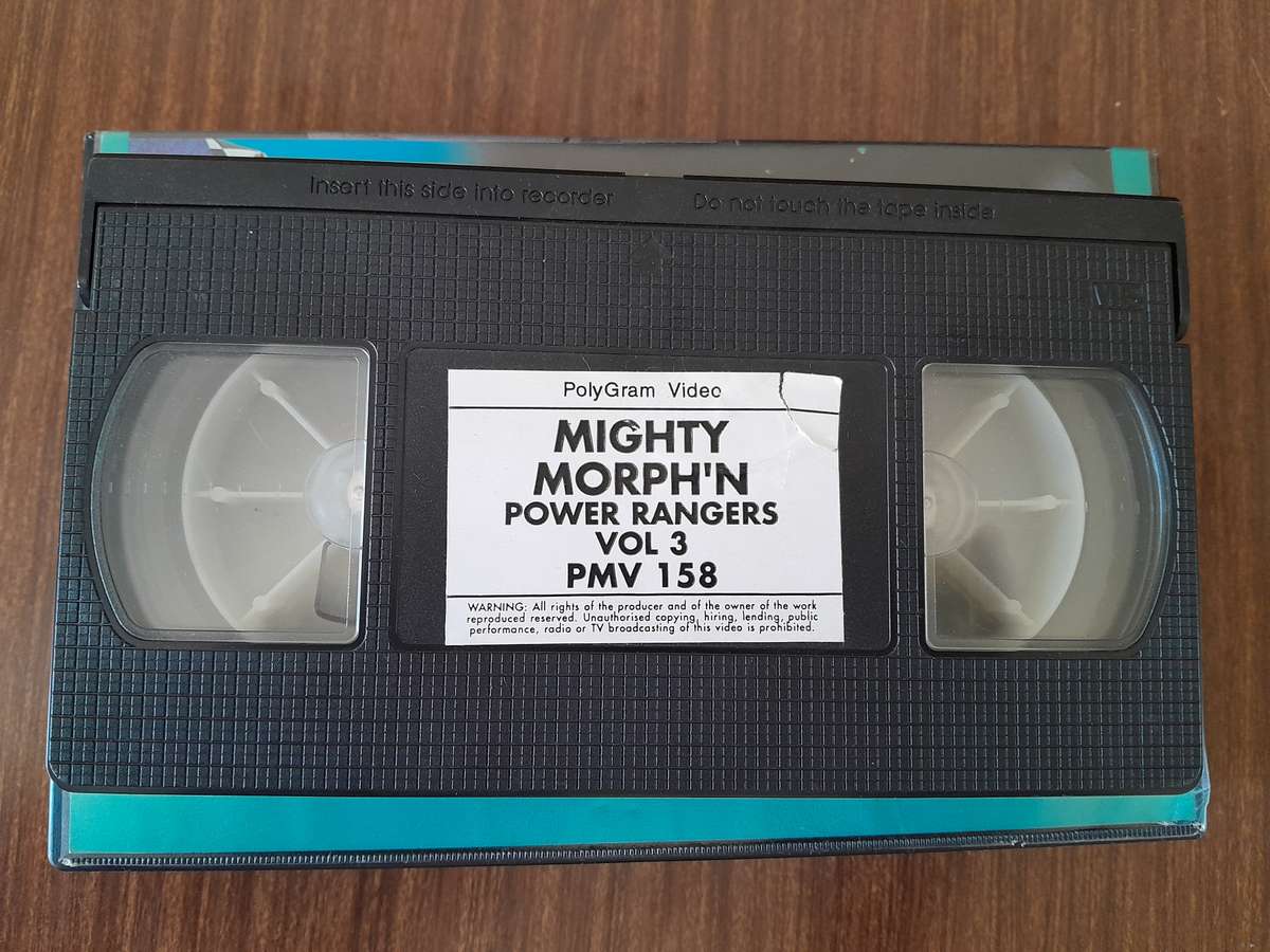 Classic Mighty Morphin Power Rangers VHS Tape Vol. 3 (Different Drum & Food Fight)