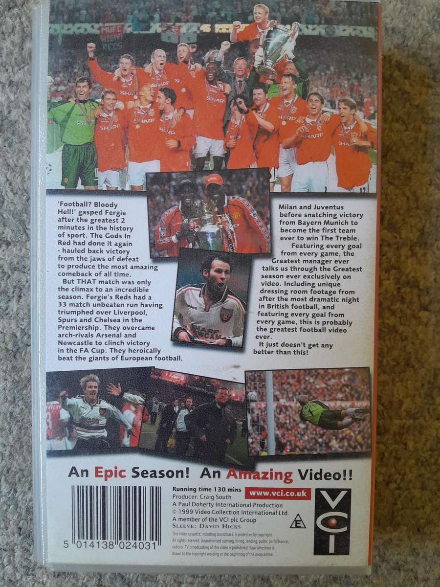 Manchester United Football Club - Official Season Review VHS Tapes 95/96 & 96/97 & 98/99