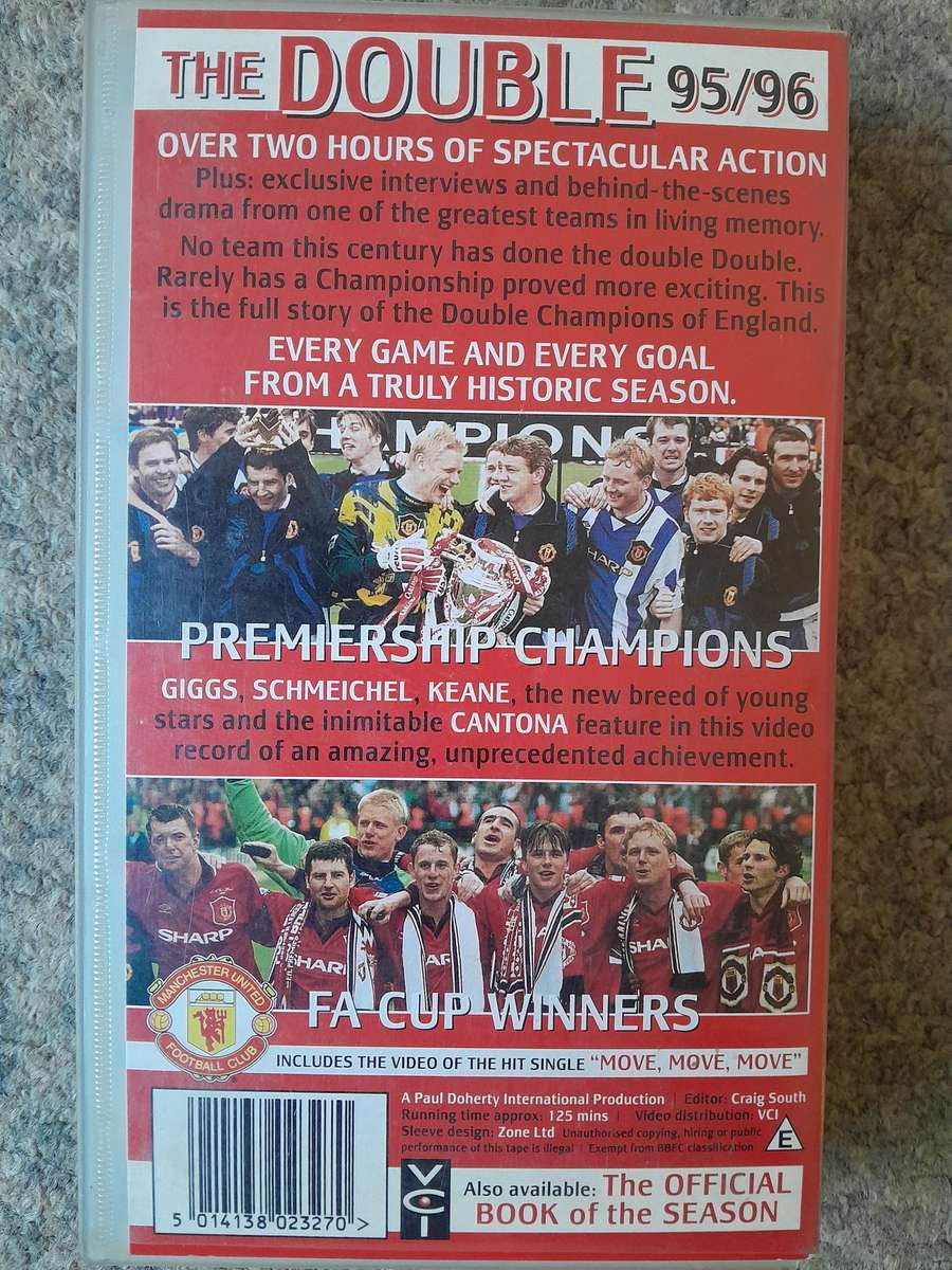 Manchester United Football Club - Official Season Review VHS Tapes 95/96 & 96/97 & 98/99