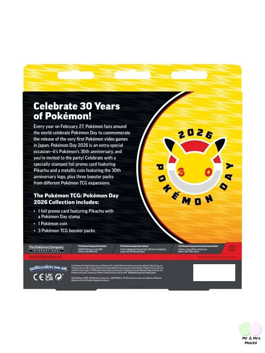 Pokemon TCG Pokemon Day 2026 30th Anniversary Collection Box Sealed