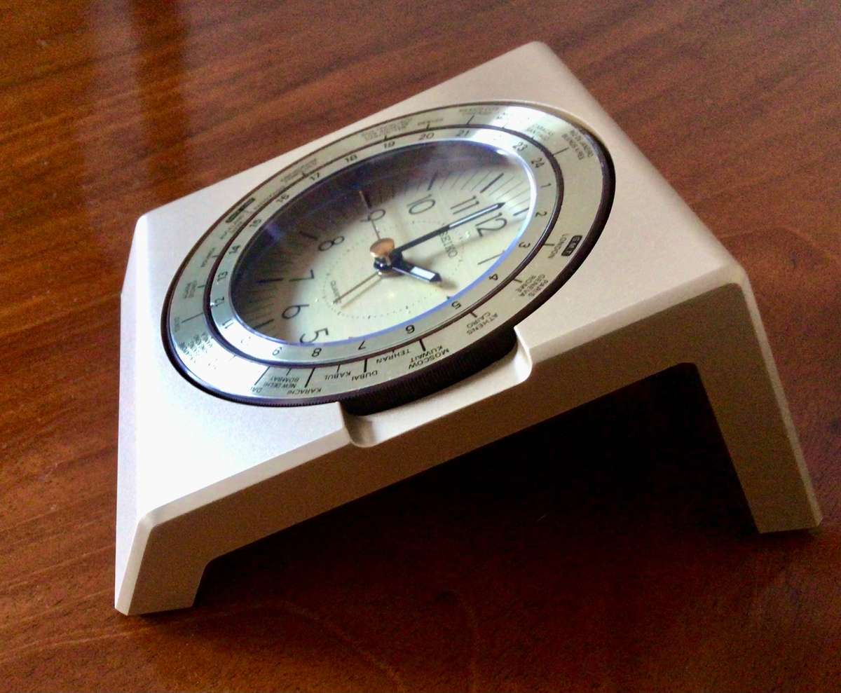 SEIKO 1980s Vintage Desk Clock with Alarm