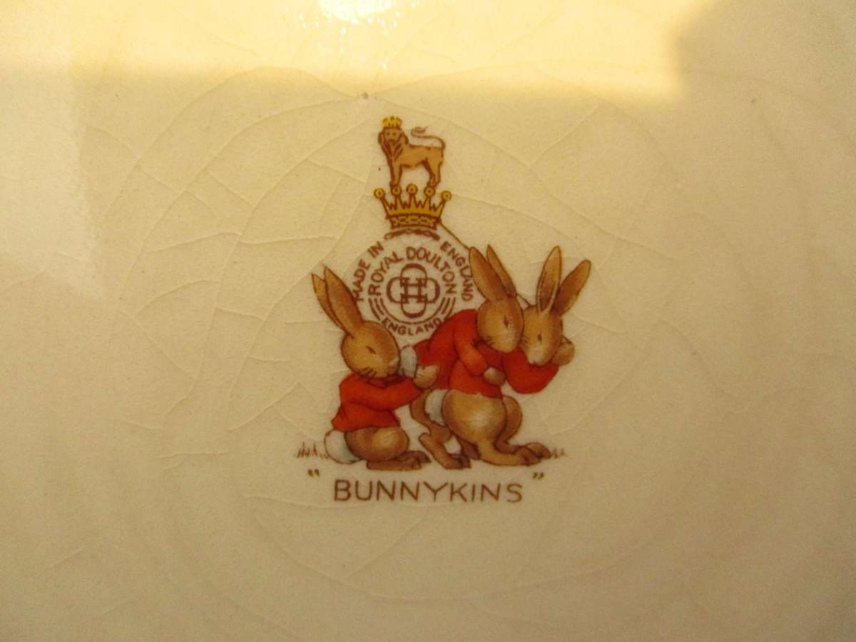 Signed Royal Doulton Bunnykins Letterbox Bowl