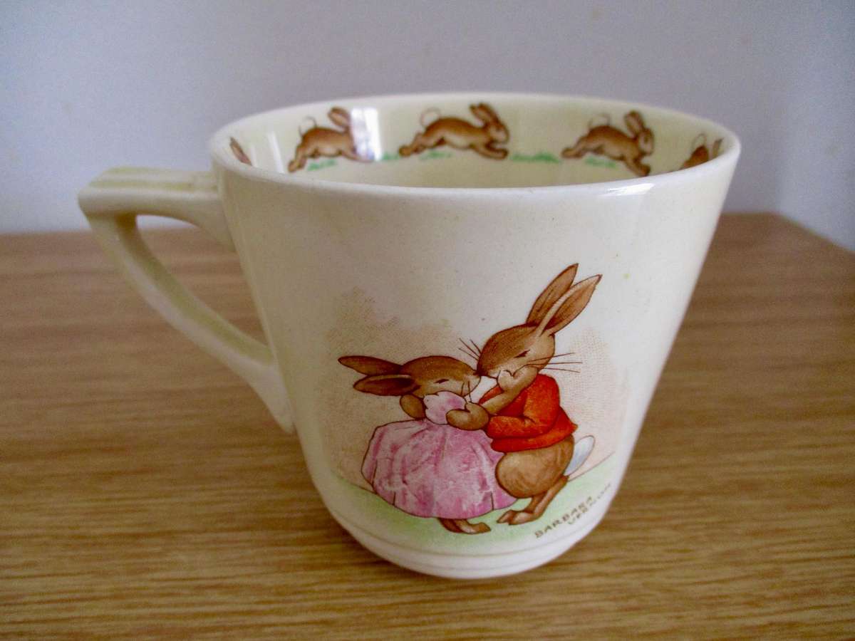 Rare Signed Bunnykins Trio by Royal Doulton