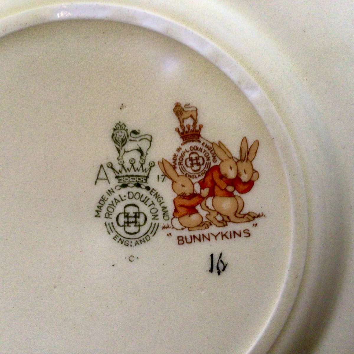 Royal Doulton Signed Bunnykins Plate