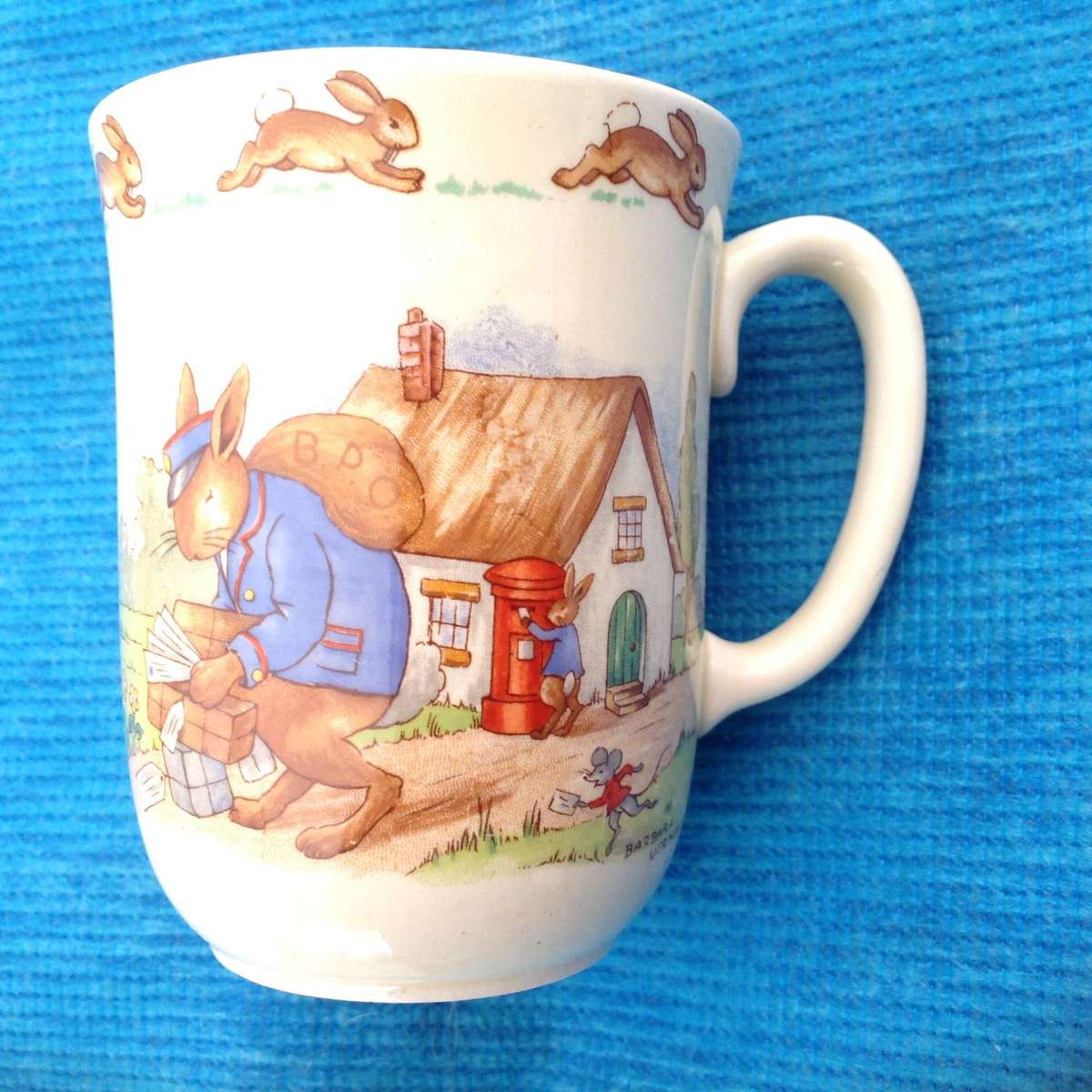 Perfect Signed Bunnykins Mug by Royal Doulton