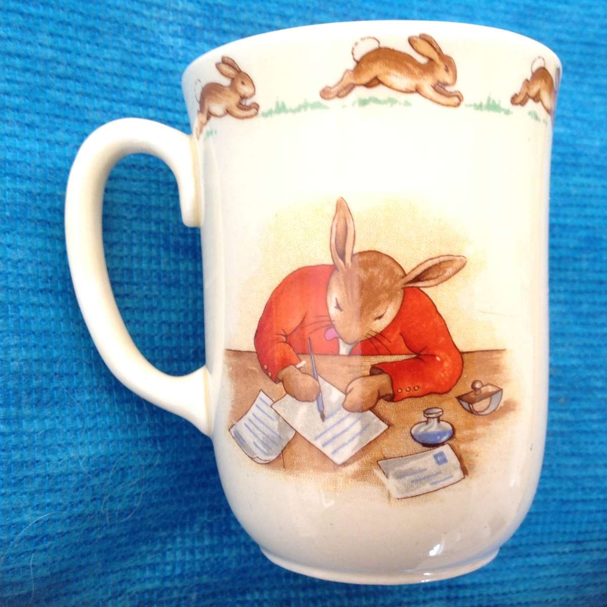 Perfect Signed Bunnykins Mug by Royal Doulton