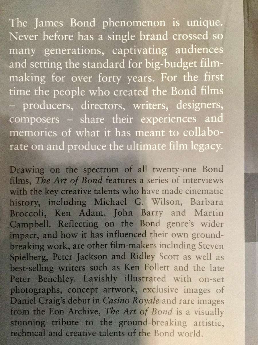 Hardcover Book THE ART OF BOND by Laurent Bouzereau