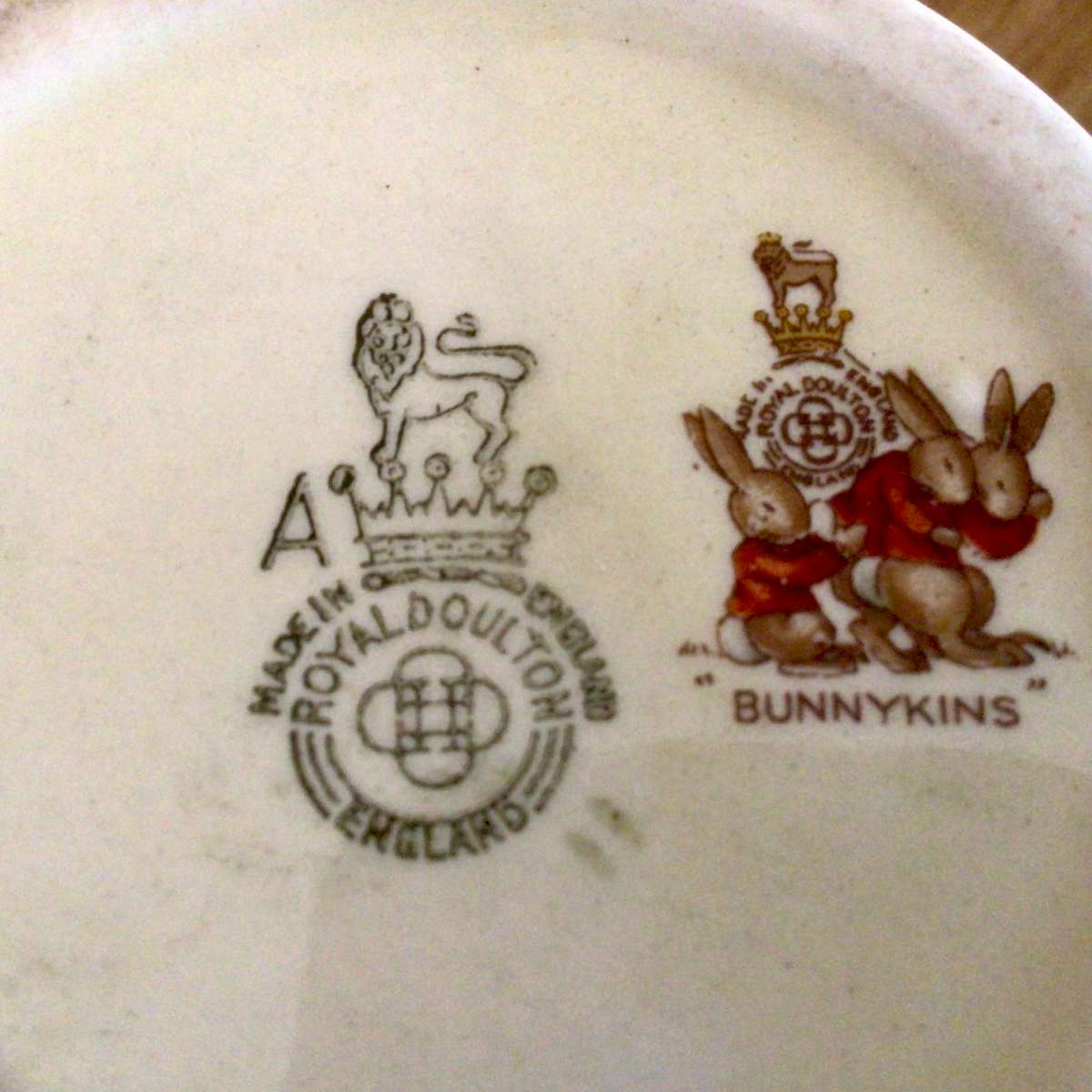 WOW Vintage Signed Royal Doulton Bunnykins Mug Dancing Scene!