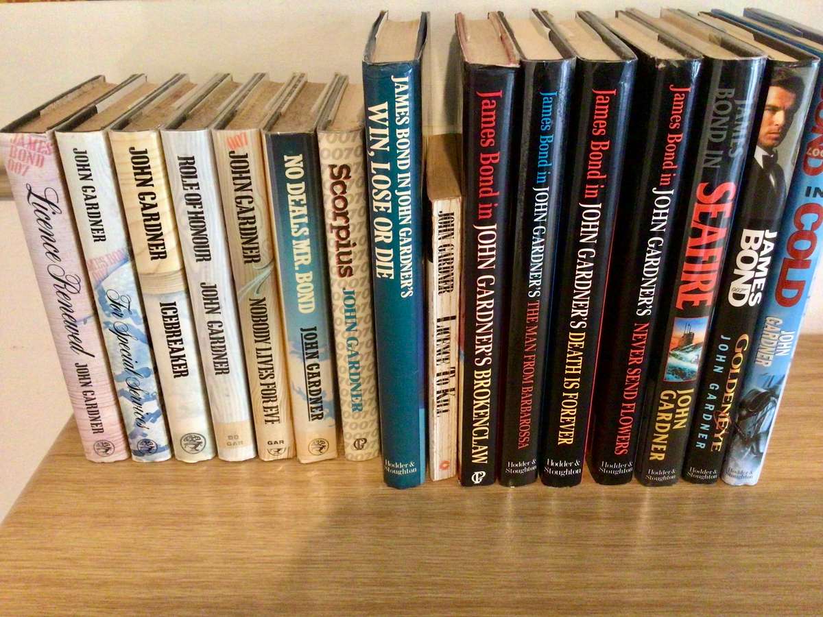 Complete Set of 16 James Bond 007 Books by John Gardner