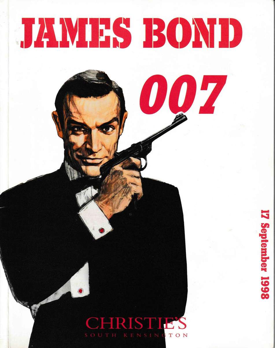 James Bond Movie Memorabilia Auction Catalogue Christies, Sept 1998