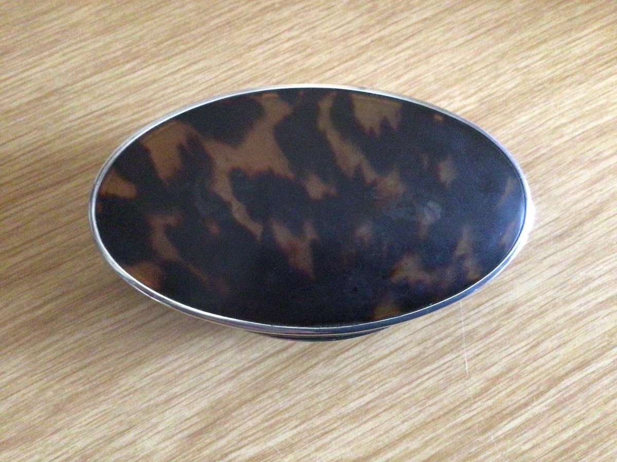 Mappin and Webb Sterling Silver Tortoiseshell Jewellery Box Birmingham 1924!