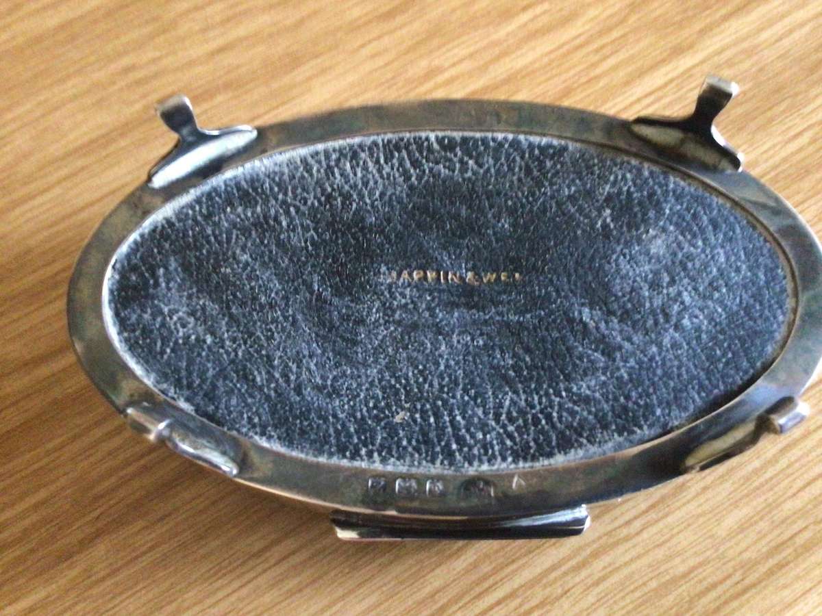 Mappin and Webb Sterling Silver Tortoiseshell Jewellery Box Birmingham 1924!
