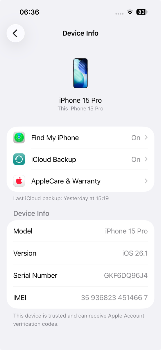 iPhone 15 Pro 256GB Blue Titanium