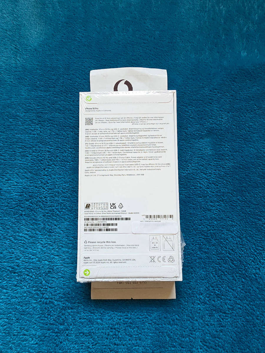 iPhone 16 Pro 128GB White Titanium