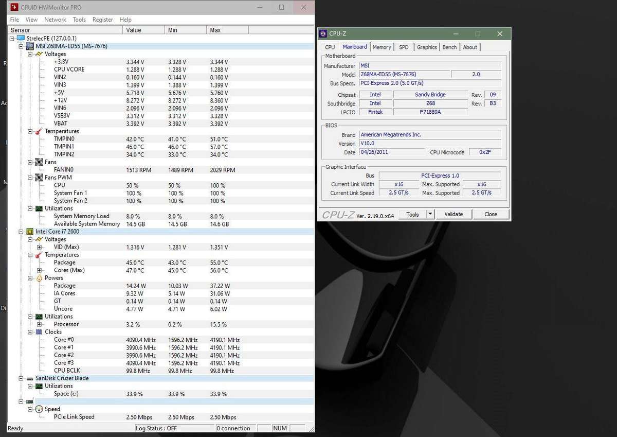 Intel i7 2600 Gaming / Office Upgrade Combo + 16GB DDR3 RAM + MSI Z68MA-ED55 (B3)