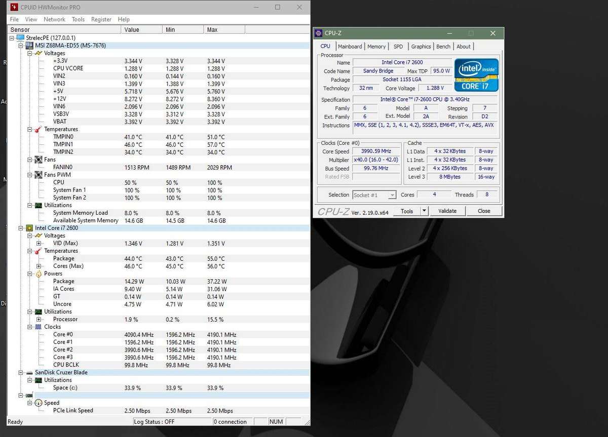 Intel i7 2600 Gaming / Office Upgrade Combo + 16GB DDR3 RAM + MSI Z68MA-ED55 (B3)