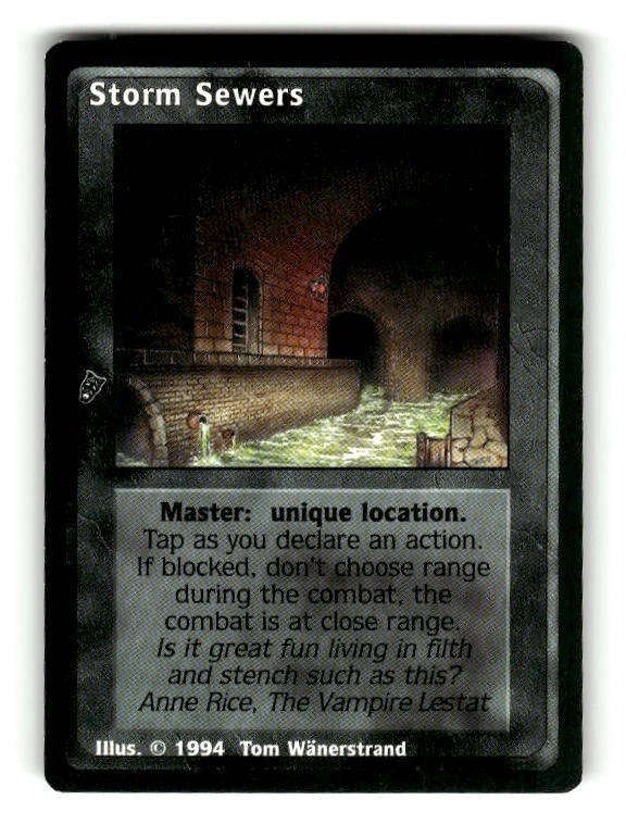 Storm Sewers x1 Nosferatu KoT VTES Jyhad