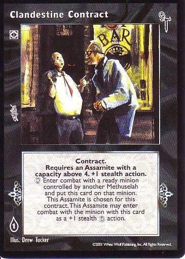 Clandestine Contract x1 FN LotN Jyhad VTES