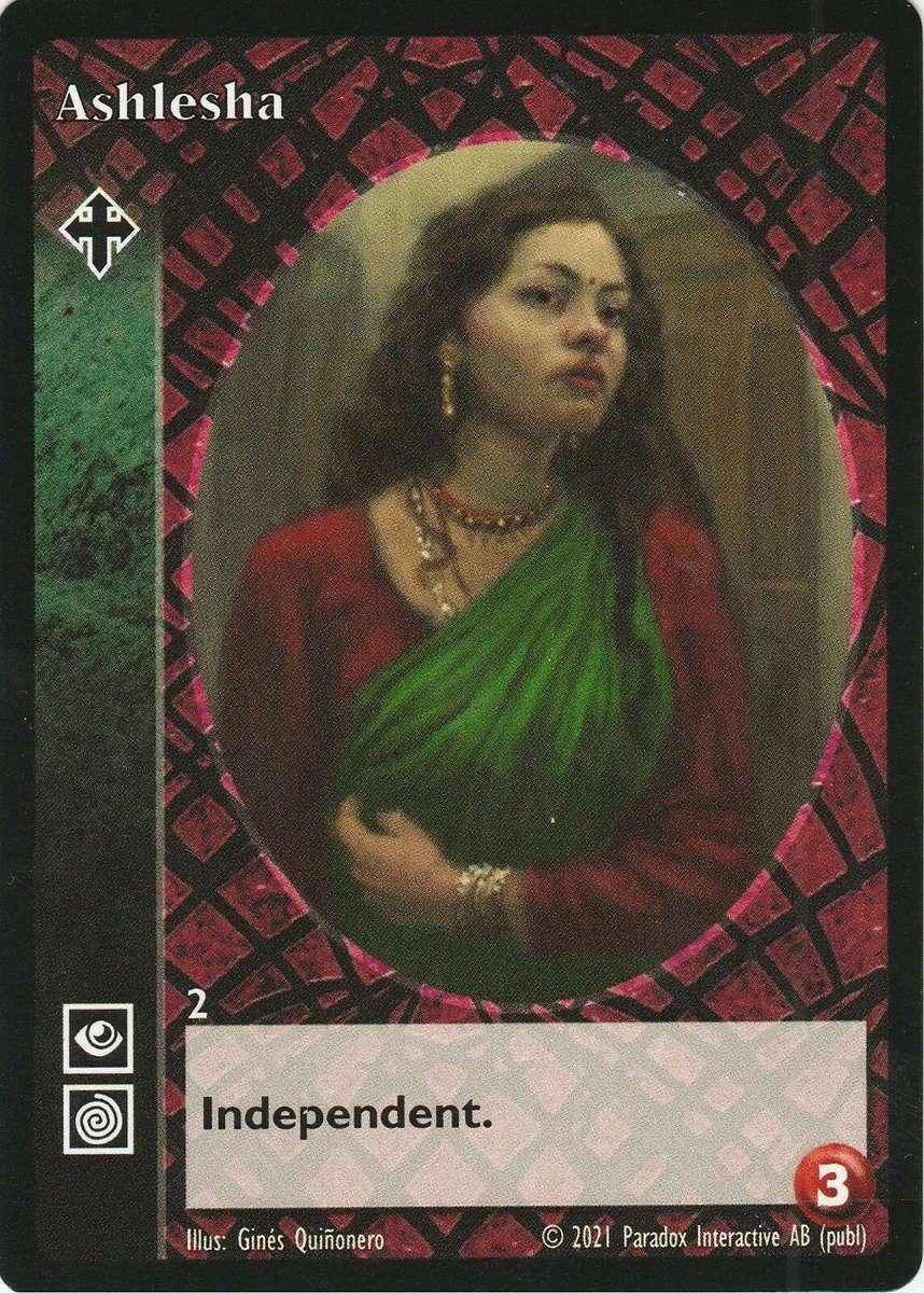 Ashlesha x1 Ravnos Black Chantry Kickstarter Promo VTES Jyhad