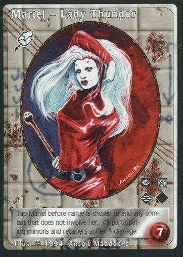 Mariel, Lady Thunder x1 Malkavian VTES Jyhad