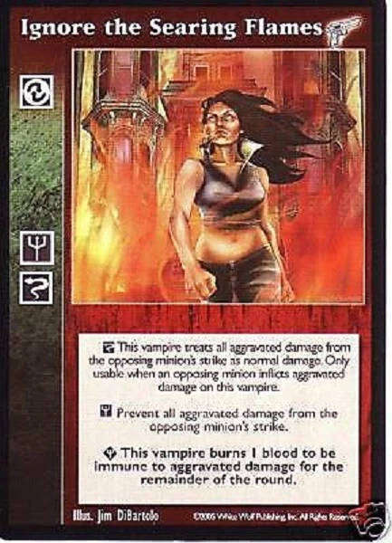 Ignore the Searing Flames x1 KMW Jyhad VTES