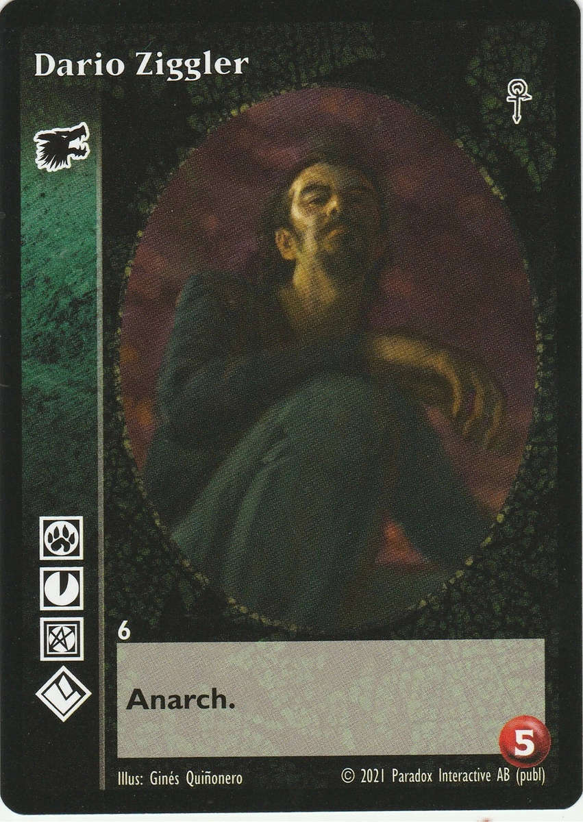 Dario Ziggler x1 Gangrel 5th Edition Jyhad VTES