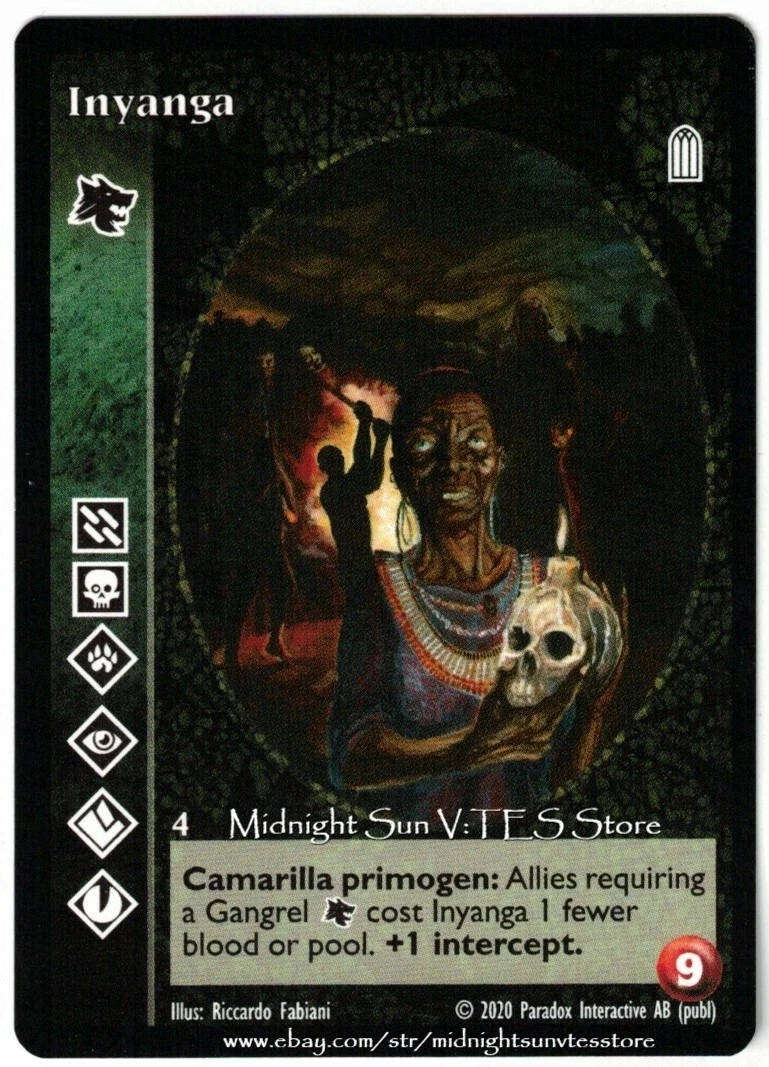 Inyanga x1 Gangrel The Unaligned Kickstarter V:TES VTES