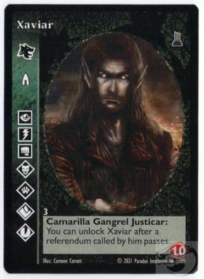 Xaviar (ADV) Gangrel x1 Black Chantry Kickstarter The Unaligned 2 VTES