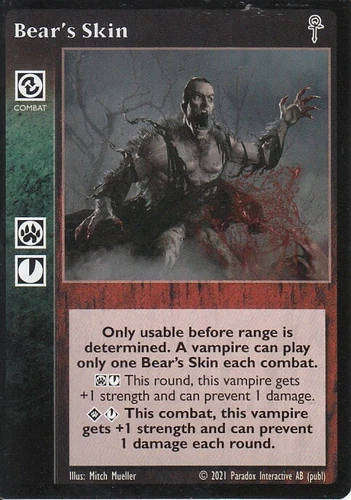 Bear's Skin x1 5th Edition VTES Jyhad