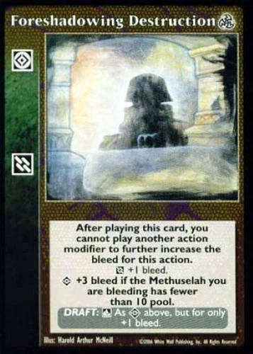Foreshadowing Destruction x1 5th Edition VTES Jyhad