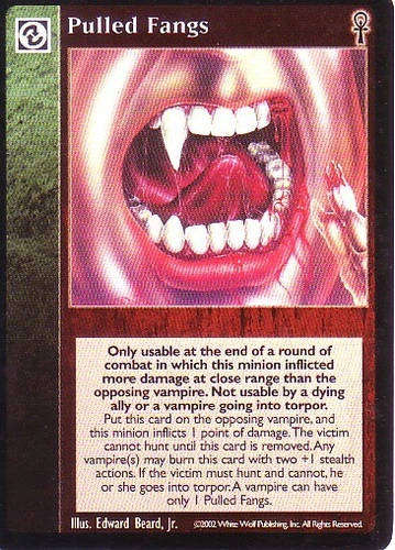 Pulled Fangs x1 VTES Jyhad