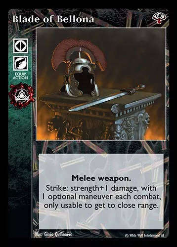 Blade of Bellona x1 Lost Kindred LK VTES Jyhad