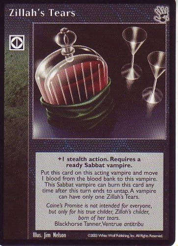 Zillah's Tears x1 BH 3rd Ed VTES Jyhad