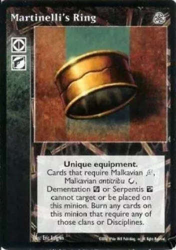 Martinelli's Ring x1 Keepers of Tradition V:TES VTES Vampire CCG