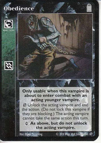 Obedience x1 Fifth Edition V5 V:TES VTES Vampire CCG