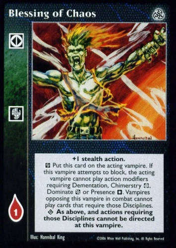 Blessing of Chaos x1 SE VTES Jyhad ET
