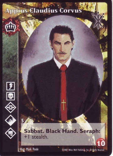 Appius Claudius Corvus x1 Lasombra SoC Jyhad VTES