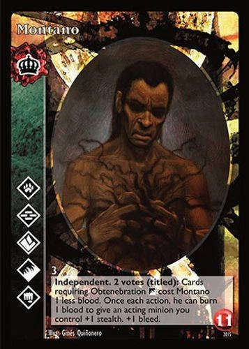 Montano x1 Lasombra Black Chantry Promo Pack 1 VTES Jyhad