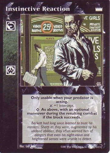 Instinctive Reaction x1 5th Edition Jyhad VTES