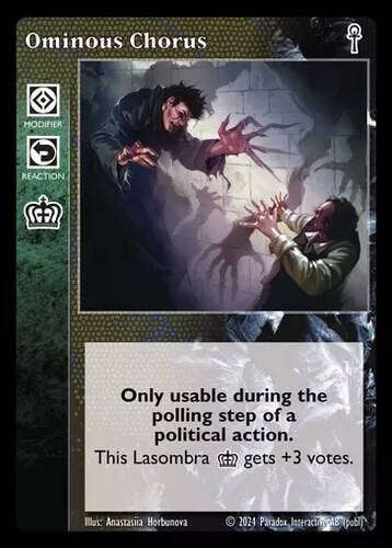 Ominous Chorus x1 5th Edition VTES Jyhad
