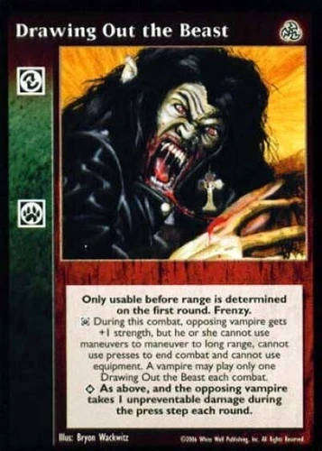 Drawing Out the Beast x1 Jyhad V:TES VTES Vampire CCG