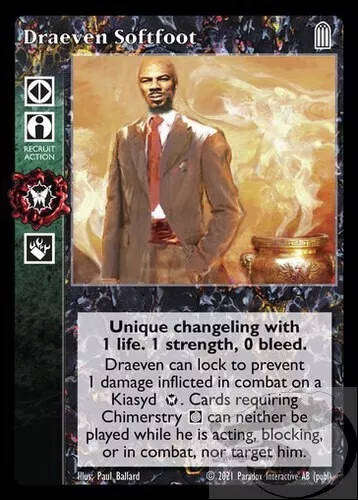 Draeven Softfoot x1 V:TES VTES Vampire CCG