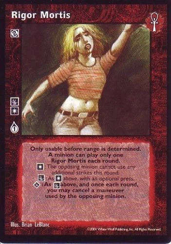 Rigor Mortis x1 BL LoB Jyhad VTES