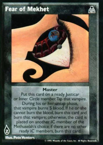 Fear of Mekhet x1 DS Lot A VTES Jyhad
