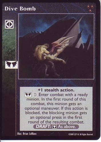 Dive Bomb x1 Heirs to the Blood Reprint 1 HttB R1 VTES Jyhad